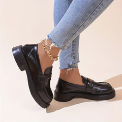 Women's Platform Loafers Slip On Chunky Shoes