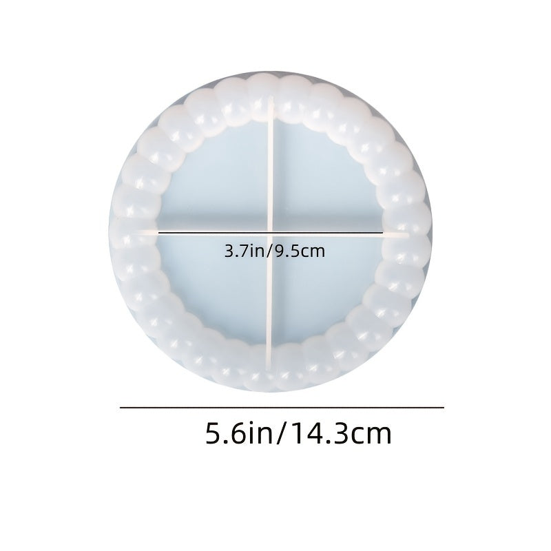 Silicone Bubble Tray Resin Mold Coaster Candle Holder DIY Resin Art