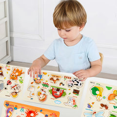 Educational Wooden Puzzle Set for Kids Alphabet Learning Kit