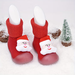 EDUBA Christmas Cartoon Slip On Sock Shoes For Boys