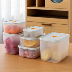 3pcs Refrigerator Storage Box Microwave Safe Lunch Box Fruit Vegetable Box