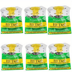 6pcs Outdoor Hanging Fly Trap Disposable Horse Ranch Fly Trap Bag