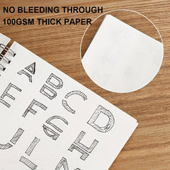 Dot Matrix Grid Notebook - Spiral Bound