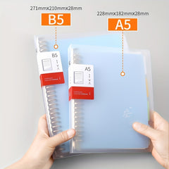 B5 A5 Notebook Refill Horizontal Line Grid Thick Pages
