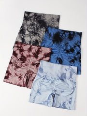Tie Dye Shorts 4 Pack High Waist Sporty Casual Shorts Women's Clothing