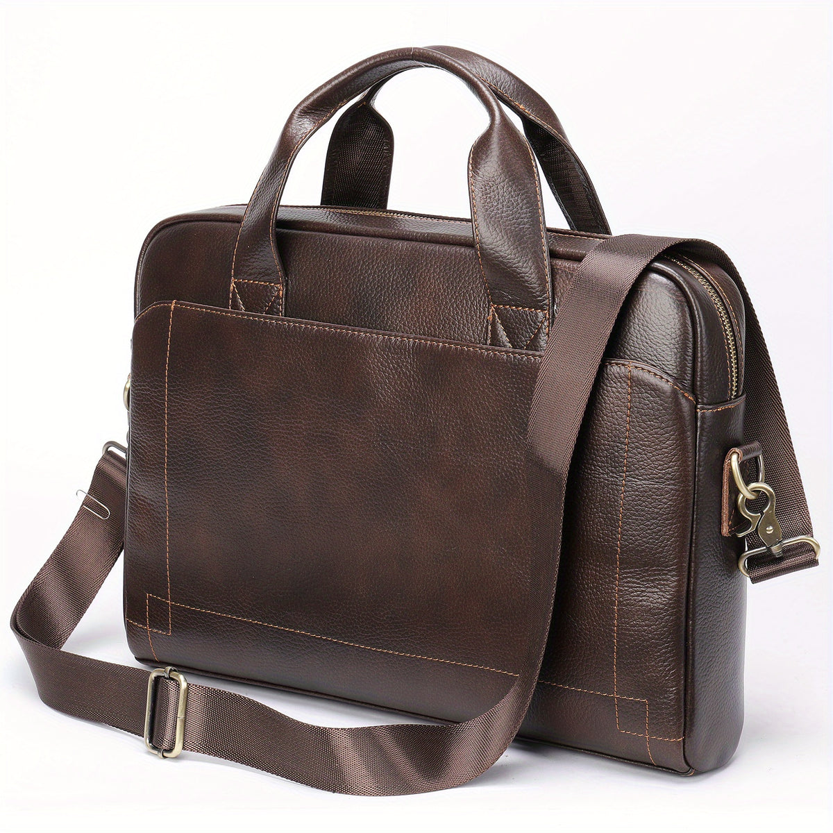 Vintage Leather Laptop Bag Business Briefcase