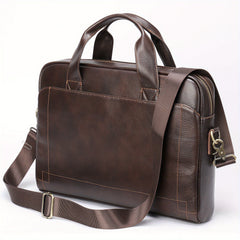 Vintage Leather Laptop Bag Business Briefcase