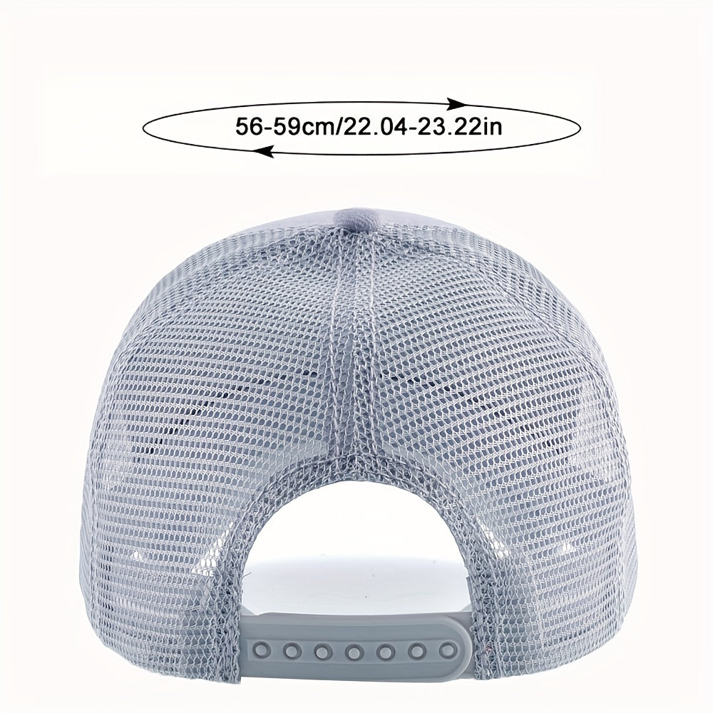 Raccoon Embroidery Baseball Cap Outdoor Sports Sun Hat Breathable Hip Hop Cap