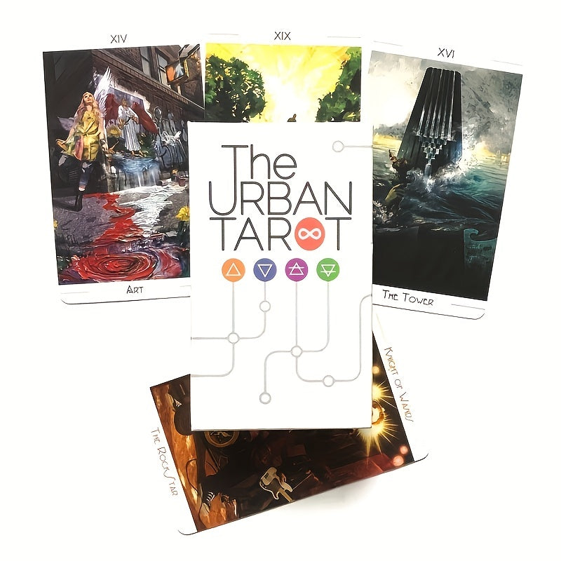 Urban Tarot Card Oracle Deck with QRCode Guidebook