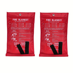 2 Packs Fire Blanket 99 06cm 99 06cm Fiberglass Emergency Flame Retardant