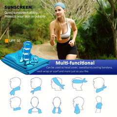 Stay Cool Anywhere 35x12 Microfiber Cooling Towel Neck Gym Camping