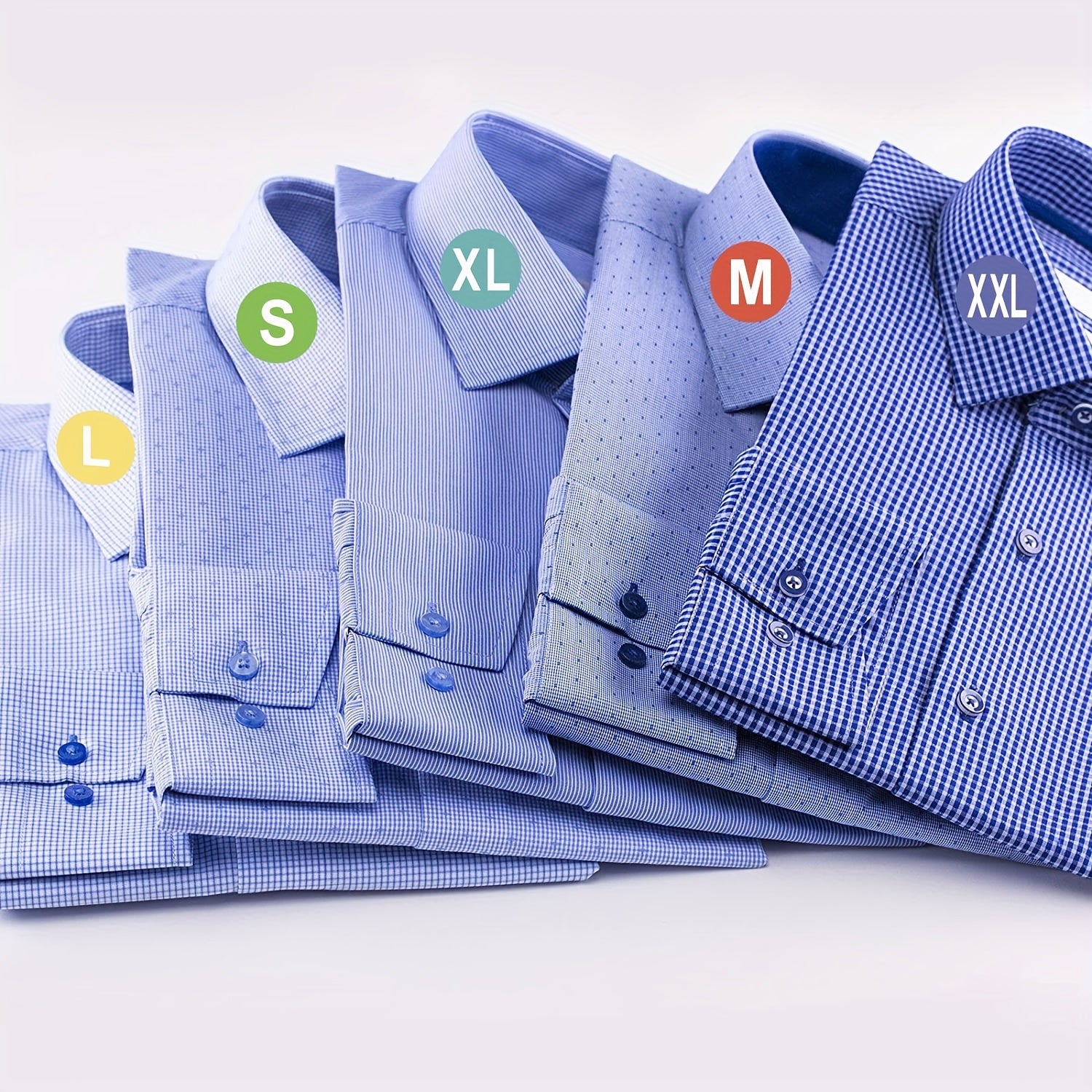 500pcs 1inch Size Label Sticker Roll XS-XXXL