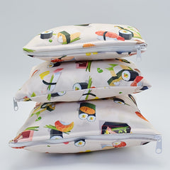 3 PCS Reusable Snack Bags Baby Food Pouches Sandwich Lunch Bags