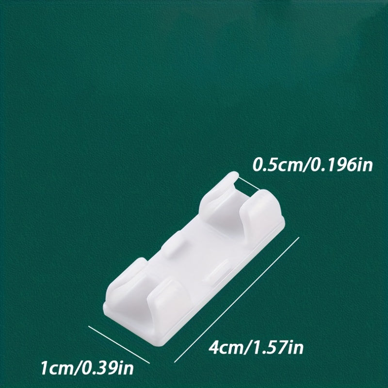 10pcs Self Adhesive Cable Clips For TV PC Wires Tidy Cable Management