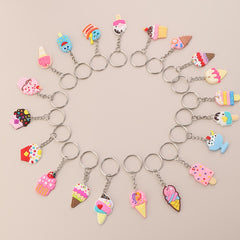 20pcs Ice Cream Keychain Bag Pendant for Adults Party Favors