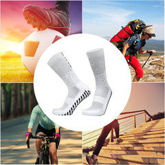 Men's Sports Grip Socks Non-slip Football Crew Socks