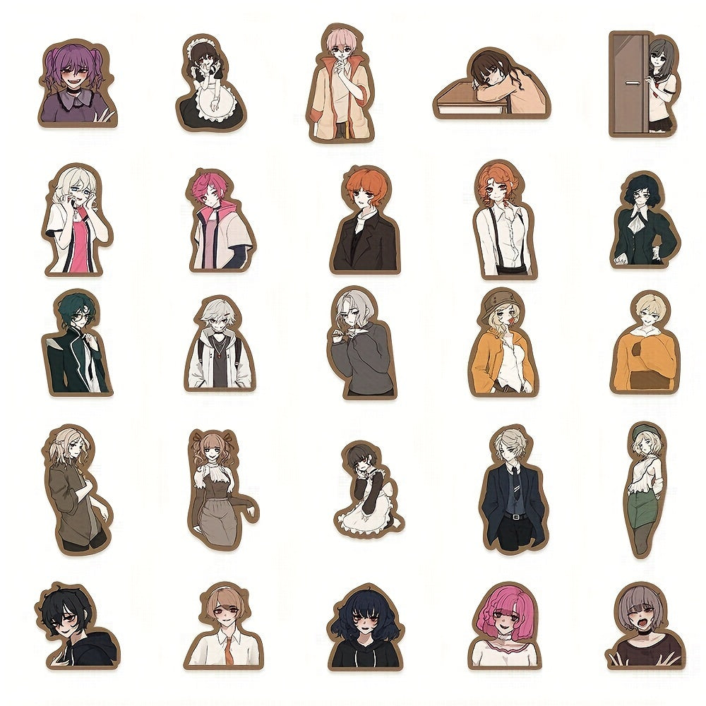 50 pcs Evil Cartoon Character Graffiti Stickers DIY Sticker Pack