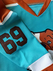 Men's Dog Pattern Long Sleeve Ice Hockey Jersey 69