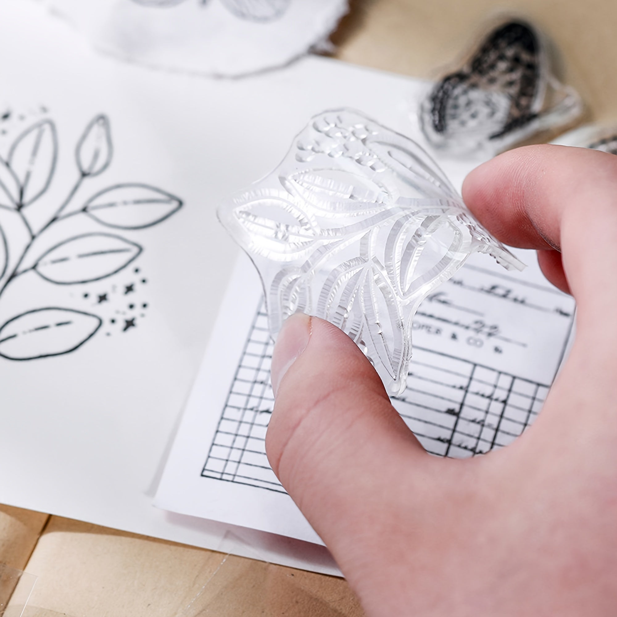 Flower Cartoon Animals Clear Stamps Rubber Stamp for DIY Scrapbooking