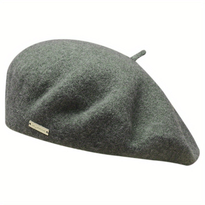 Bright Candy Wool Beret Women's Beanie Cap Painter Hats