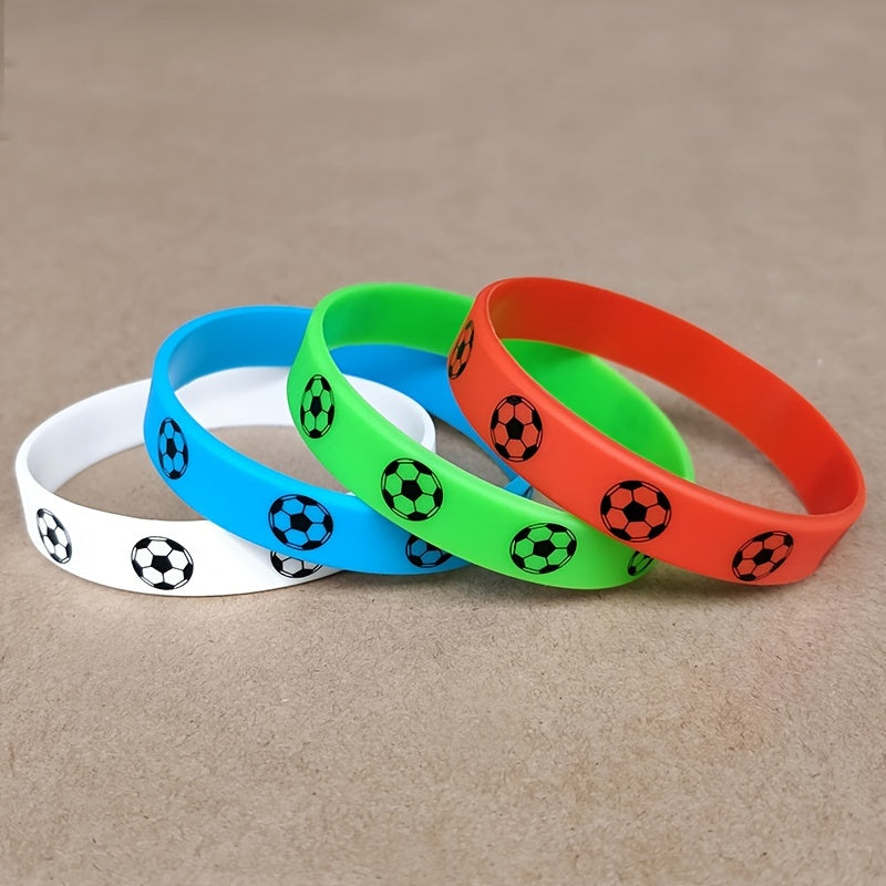 Unisex Soccer Football Silicone Bracelet - Sporty Fan Gift