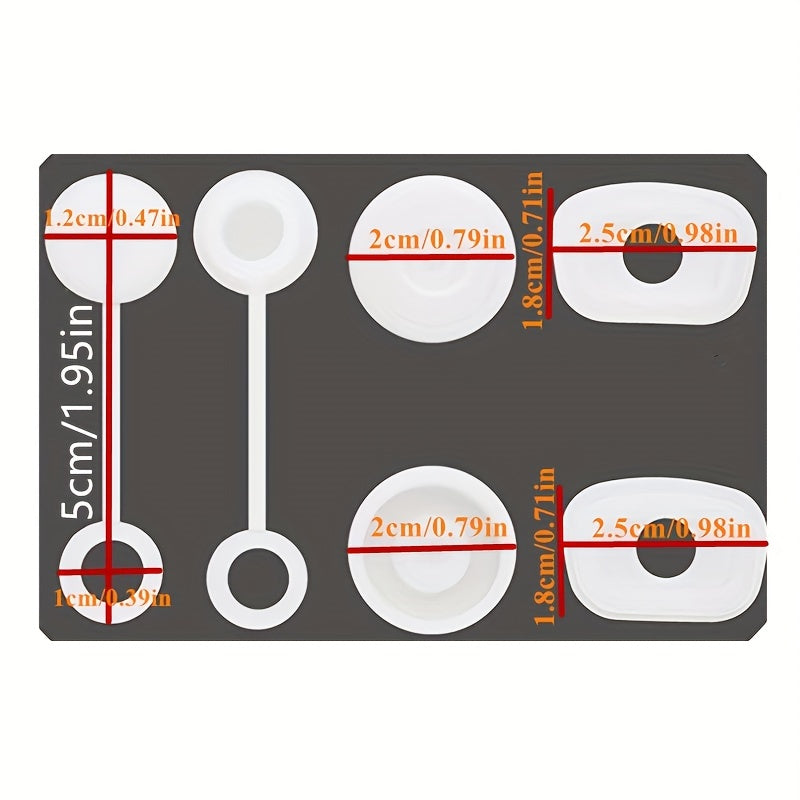 Spill Proof Silicone Stopper 6pcs Kitchen Tumbler Accessories