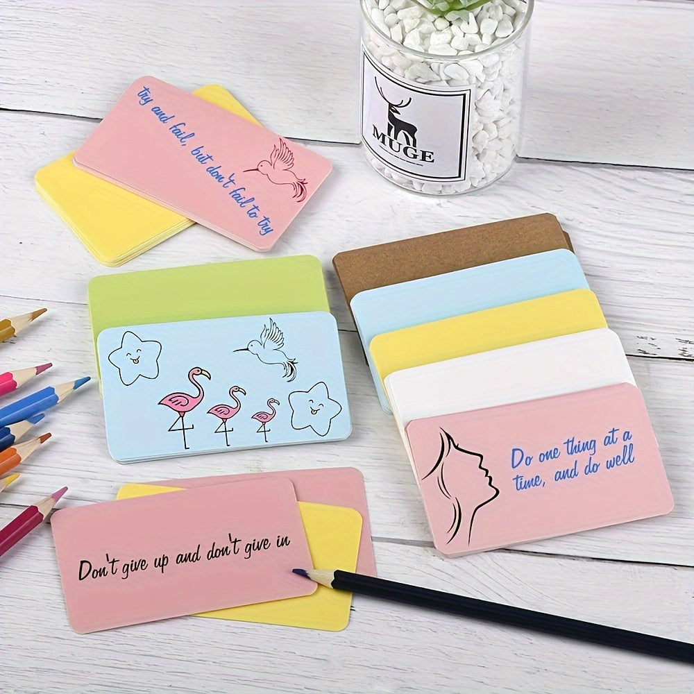 6 Boxes Blank Cards in Various Colors 100 Sheets per Box
