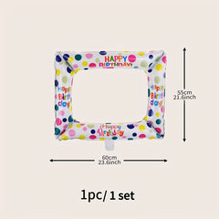 Happy Birthday Balloon Photo Frame - Party Decor Supplies