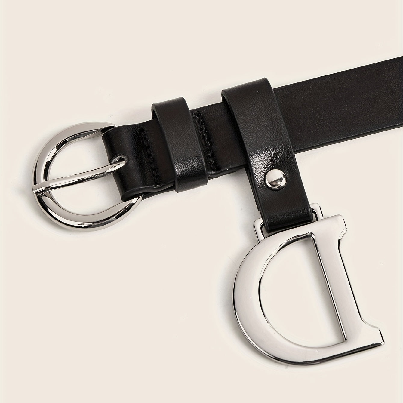 Casual PU Leather Waistband Unisex Jeans Pants Belts For Women Men