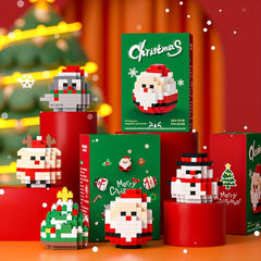 Christmas Santa Claus Snowman Tree Egg Cartoon Assembly Toy Gift