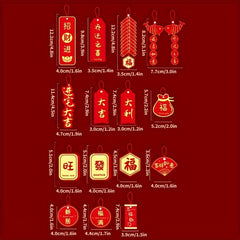 Red Decorative Pendant for Home Decor and Holiday Parties