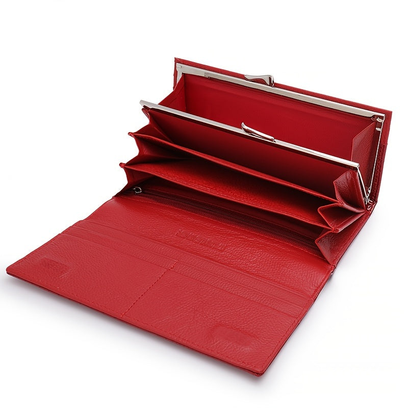 Crocodile Print Leather Wallet & Handbag Set