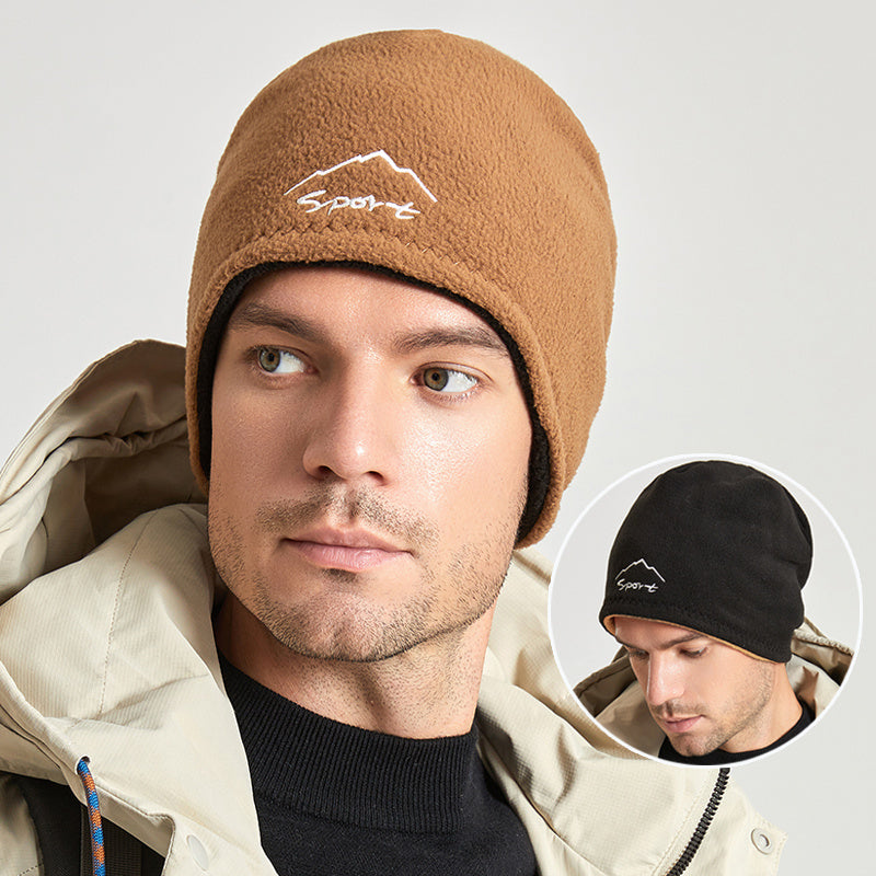 Men's Reversible Knit Beanie Winter Hat