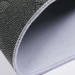 Non Slip Dinosaur Family Area Mat Polyester Knit Mat