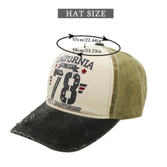 CALIFORNIA 78 Baseball Cap Vintage Distressed Washed Cotton Sports Hat