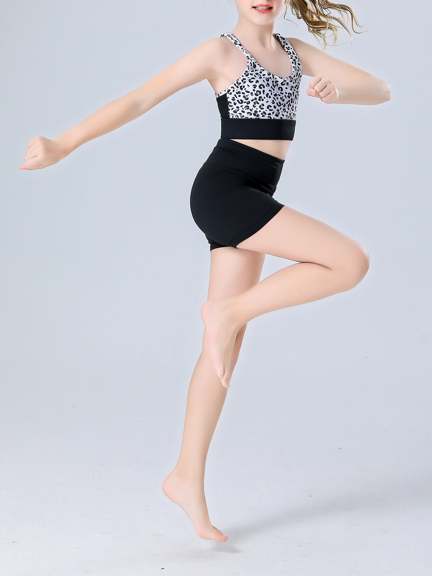 Girl's High Stretch Spandex Volleyball Shorts