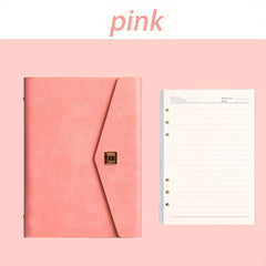 A5 Faux Leather Office Notebook Binder