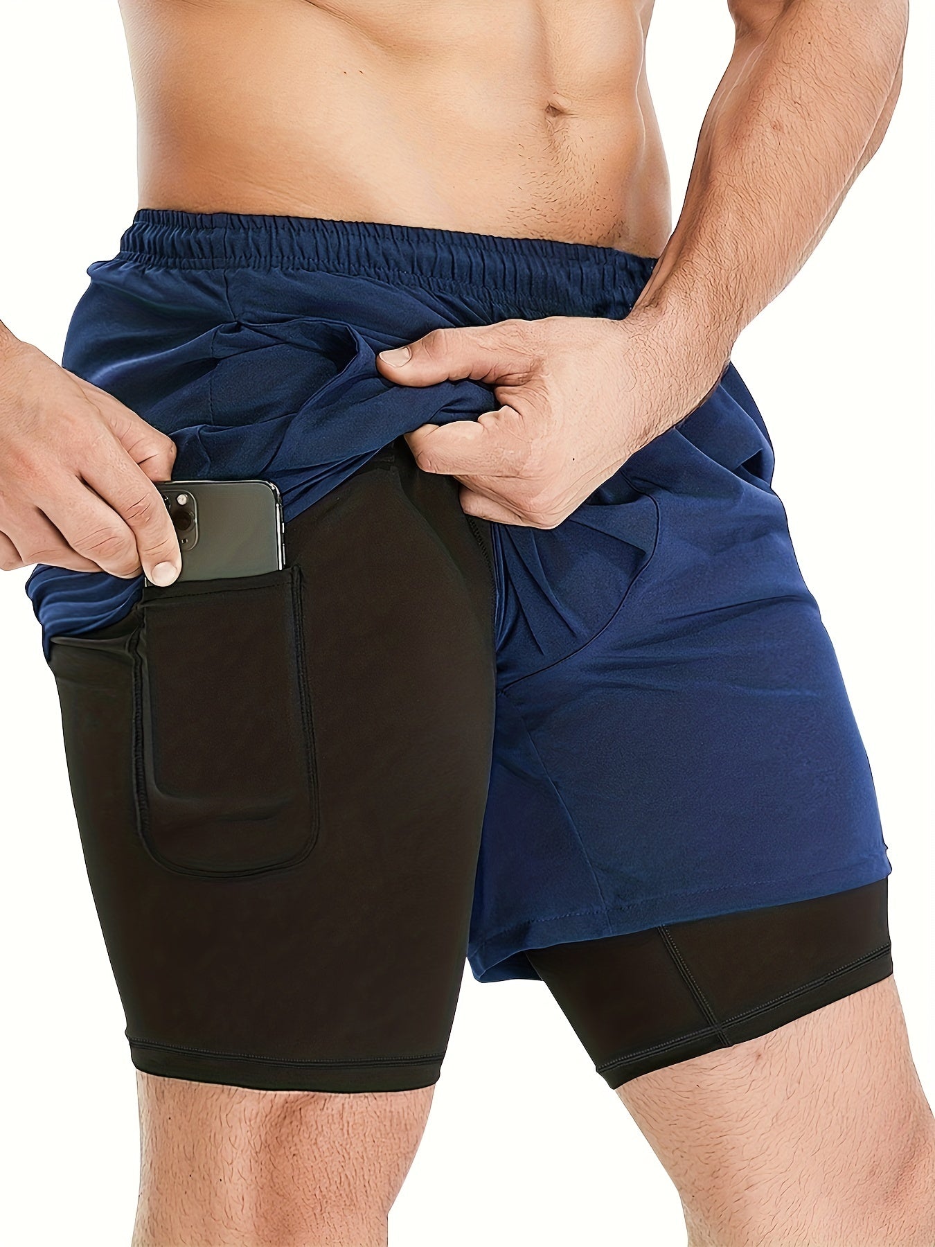 HOPLYNN Quick Drying Running Shorts With Pockets Lightweight Sports Shorts