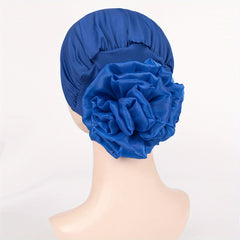 Satin Turban Cap Elastic Ramadan Head Scarf Chemo Hats For Women