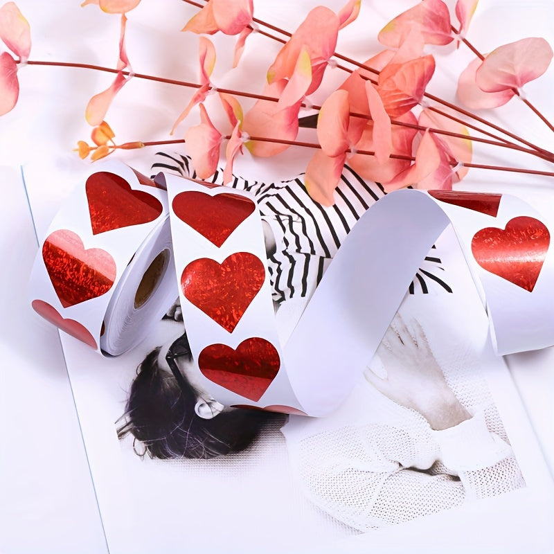 500pcs Love Sticker Sealing Sticker 8 Patterns Adhesive Label