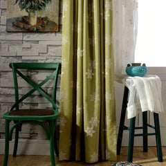 Semi Blackout Embroidery Curtain for Living Room Decor