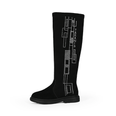 TARANIS Girls Side Zip Knee High Winter Boots
