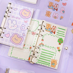 Girl Loose Leaf Diary Set Detachable Notebook