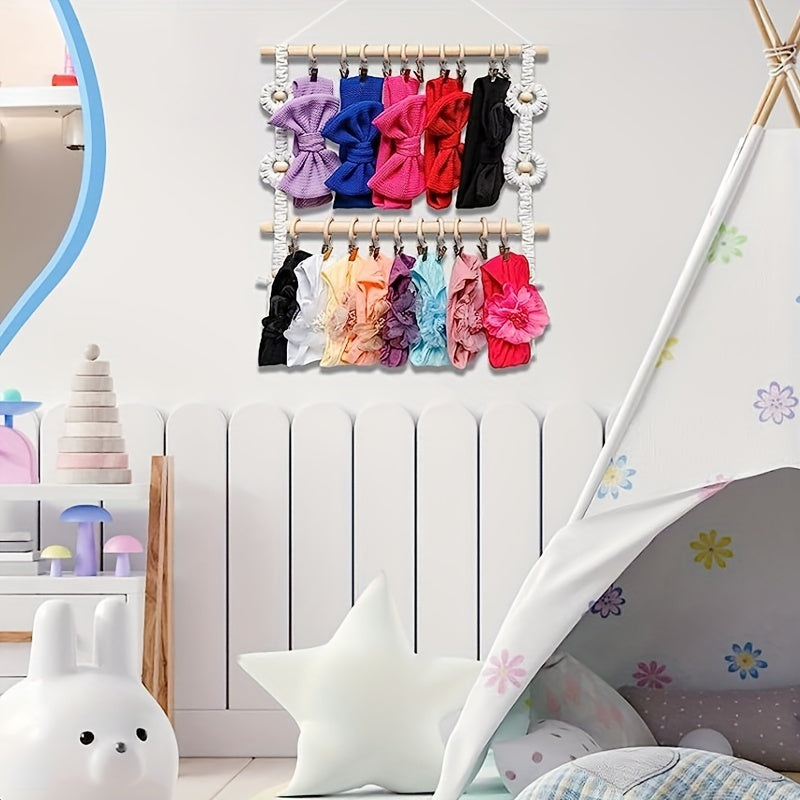 Bohemian Lace Barrettes Bib Organizer & Hair Accessory Hanger