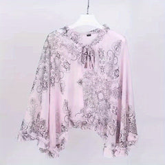 Chiffon Sunshade Shawl Lace Up Cape