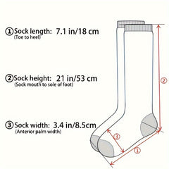 Colorblock Calf Socks College Style All match Knee High Socks