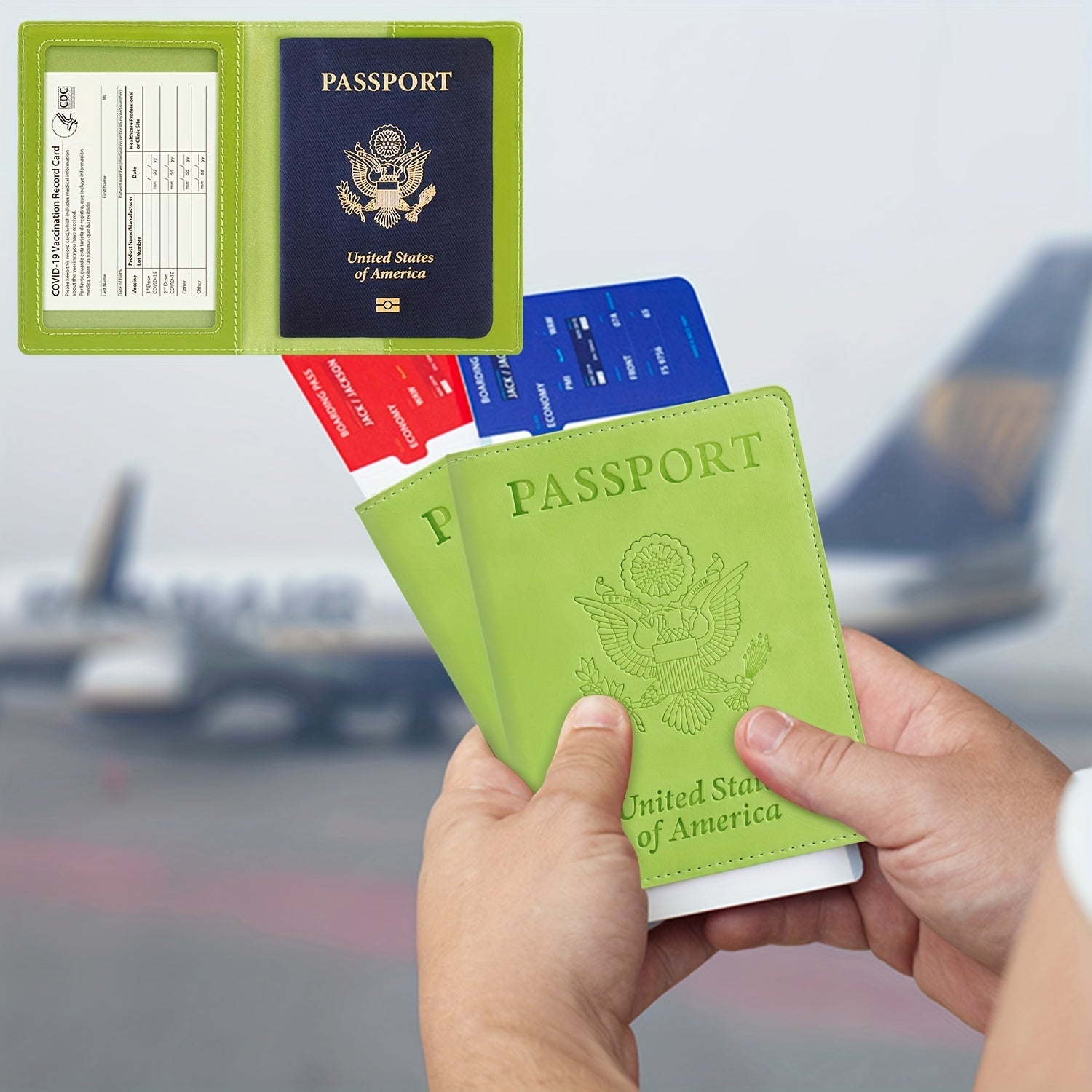 Travel Passport Bag Vaccine Card Holder Multifunctional