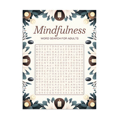 Mindfulness Relax Puzzle Notebook for Adults - Purple