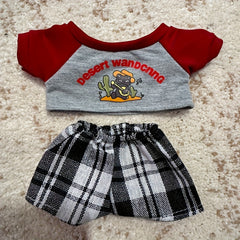 Plush Doll T-shirt & Pants Suit 3 Colors