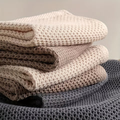 Soft Waffle Weave Dish Towels Absorbent Kitchen Cleaning Towel
